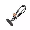 New Short Phone Lanyard With British Style Contrasting Color Weaving and Fashionable Smiling Face Wrist Strap for Phone Cases