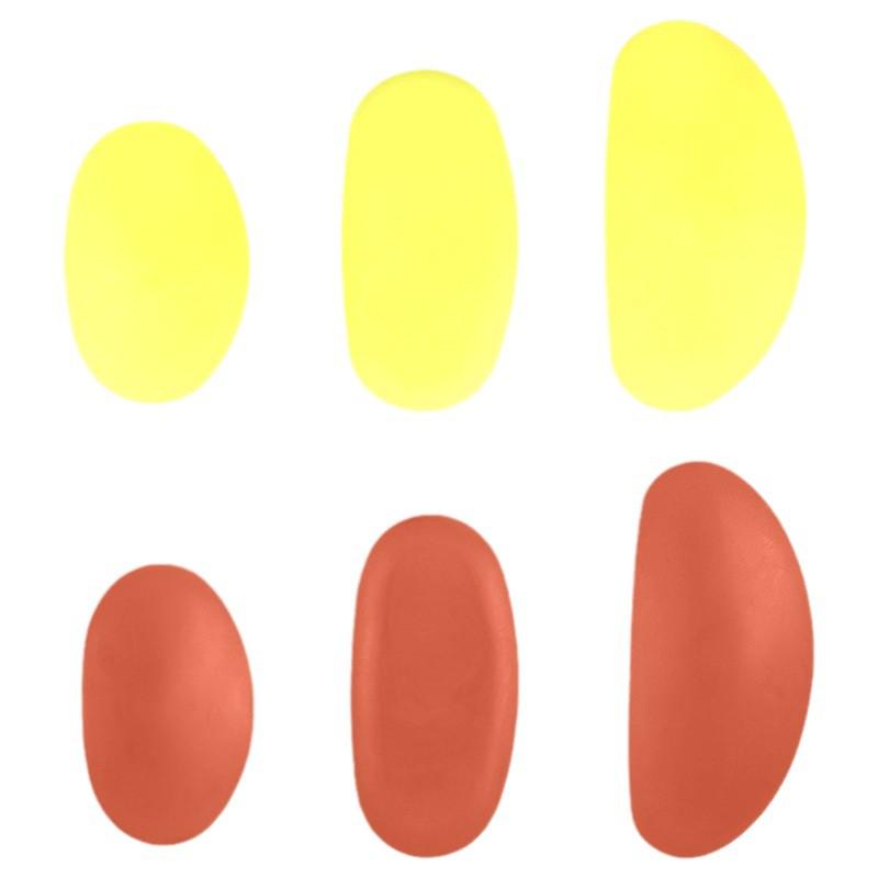 3-teiliges ovales Silikon-Modellierwerkzeug-Set für Keramik: Groß Mittel Klein