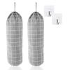 Cotton Linen Wall Hanging Trash Bag Dispenser For Kitchen Bathroom Garage Storage Sturdy And Tear Resistant