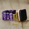 Роскошный e-commerce новый императорский камень эластичный браслет на руку Apple watch с браслетом умный браслет ювелирное изделие браслет ювелирное изделие