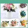 Exquisite 30cm Rose Silk Peony Artificial Flowers Ideal For Elegant Wedding Decor