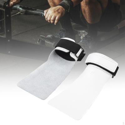 2Pcs Hand Grips for Weightlifting Leather Wrist Strap Fitness Gym