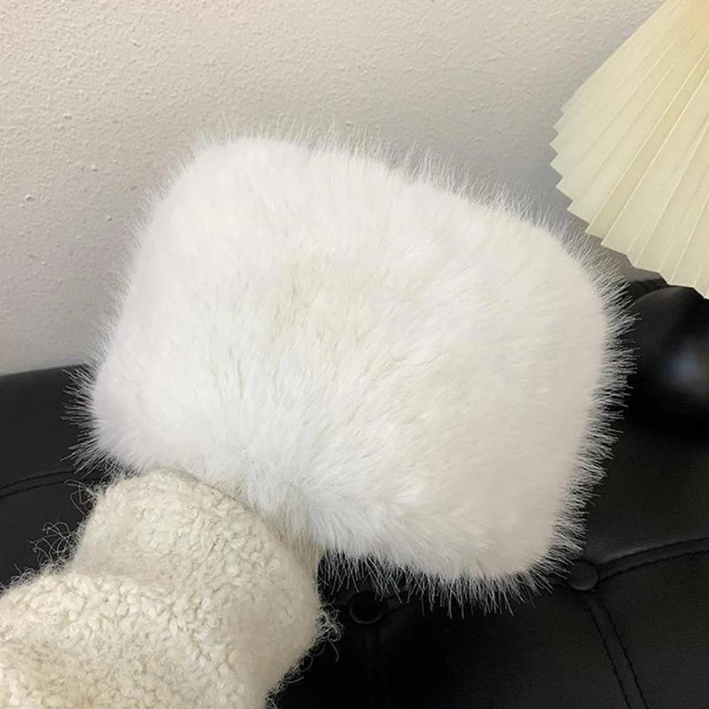 Warm Panama Cap Thicken Plush Fisherman Hat New Winter Hat  Women