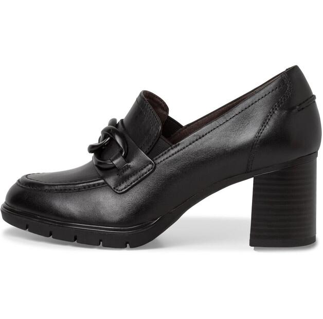 

Женские слипоны Tamaris Slip-on чёрные мягкая кожа наппа