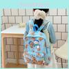 Toddler And Kids School Bag With Cute Capybara Pattern And Ventilated Nylon Material