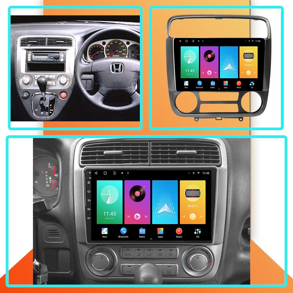 Car Radio Android Auto Carplay For Honda Stream 2000-2005 Multimedia Player Head Unit Stereo GPS Navigation BT WIFI 1+16GB