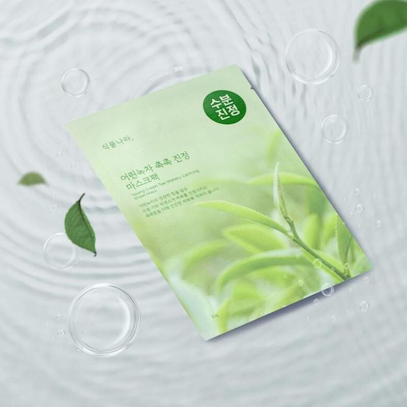 [Shingmulnara] Young Green Tea Watery Beruhigende Tuchmaske 20ml*10Stk.