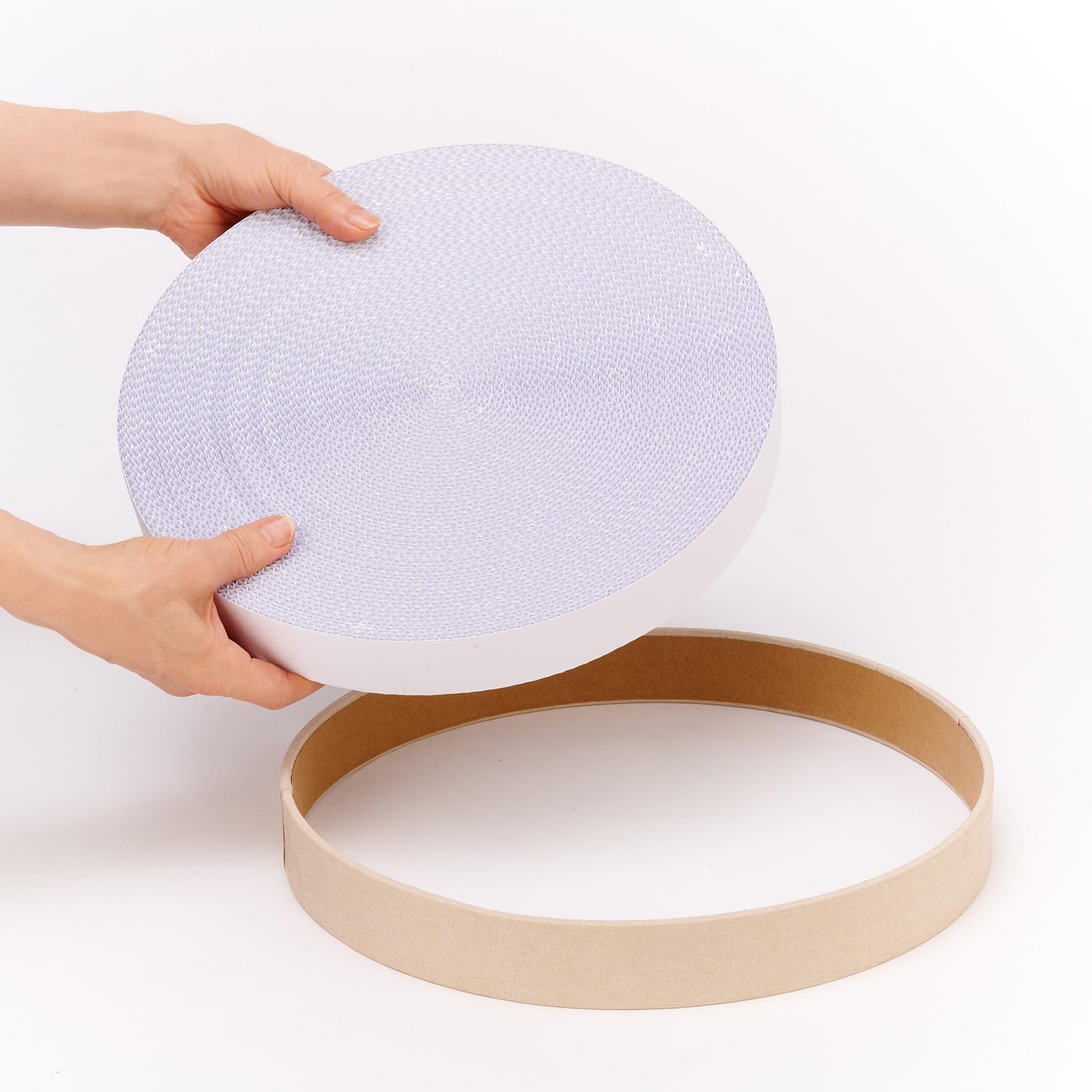 

Garigali Sweet Stool Replacement Cat Scratcher Top and Bottom Set білий