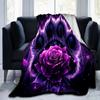 1pc Cat's Paw Flowers Design Blanket  Cartoon for Home Decor, Gift Idea, Living Room, Travel, Camping, Car Blankets
