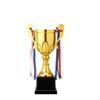 Trophy Cup with Handles Traditional Metal Classic for Athletes, Graduates, Sports