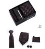 Men's 4-Piece Tie Gift Set for Business, Wedding, and Formal Wear.