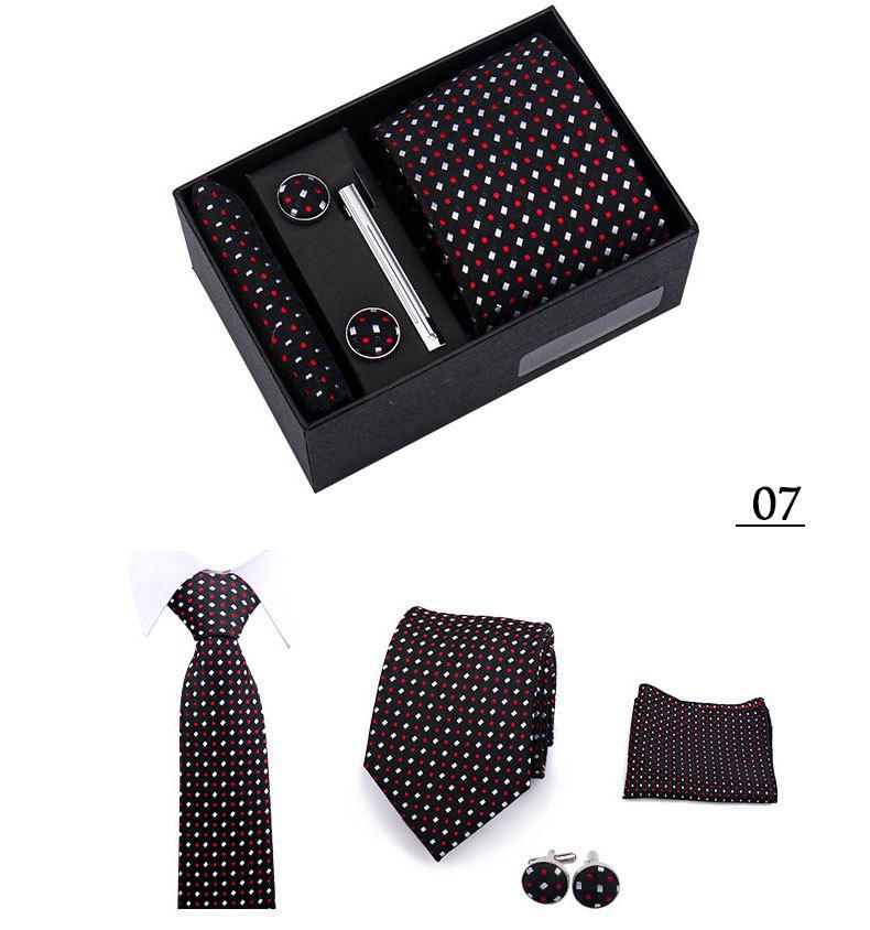 Men's 4-Piece Tie Gift Set for Business, Wedding, and Formal Wear.