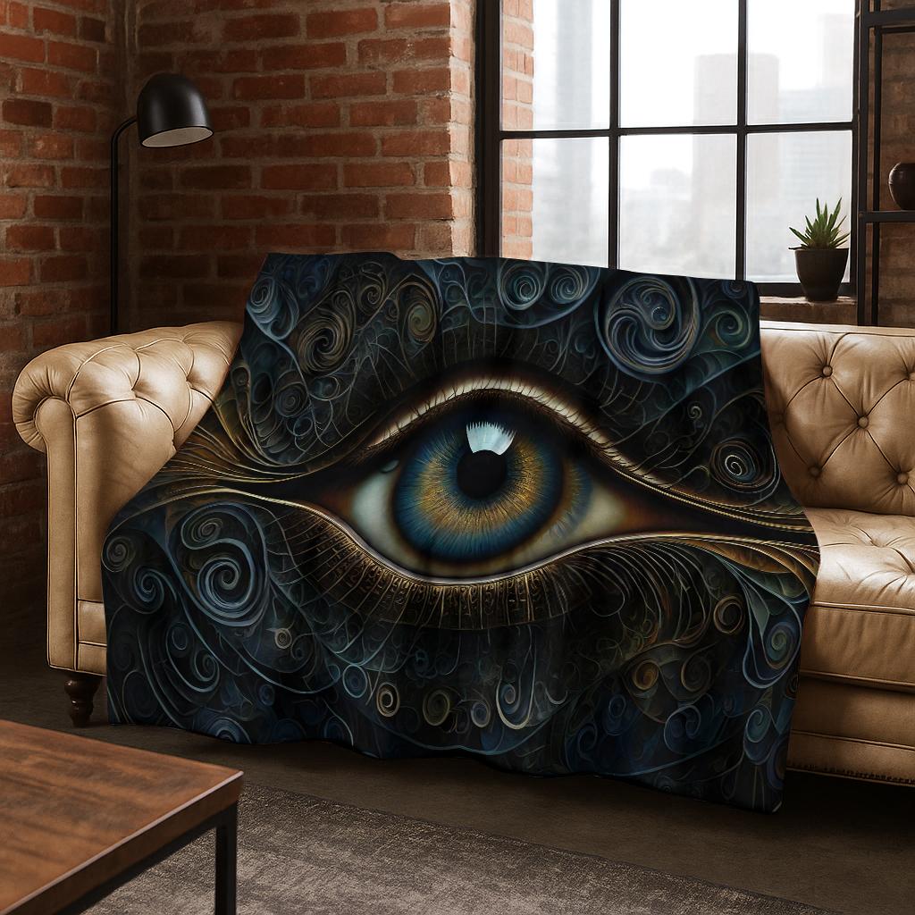 Beauty Eye of Providence Freemasonry Evil Eyes Flannel Blanket,Warm and Cozy Soft Throw Blanket for Home Bedroom Bed Sofa Kids