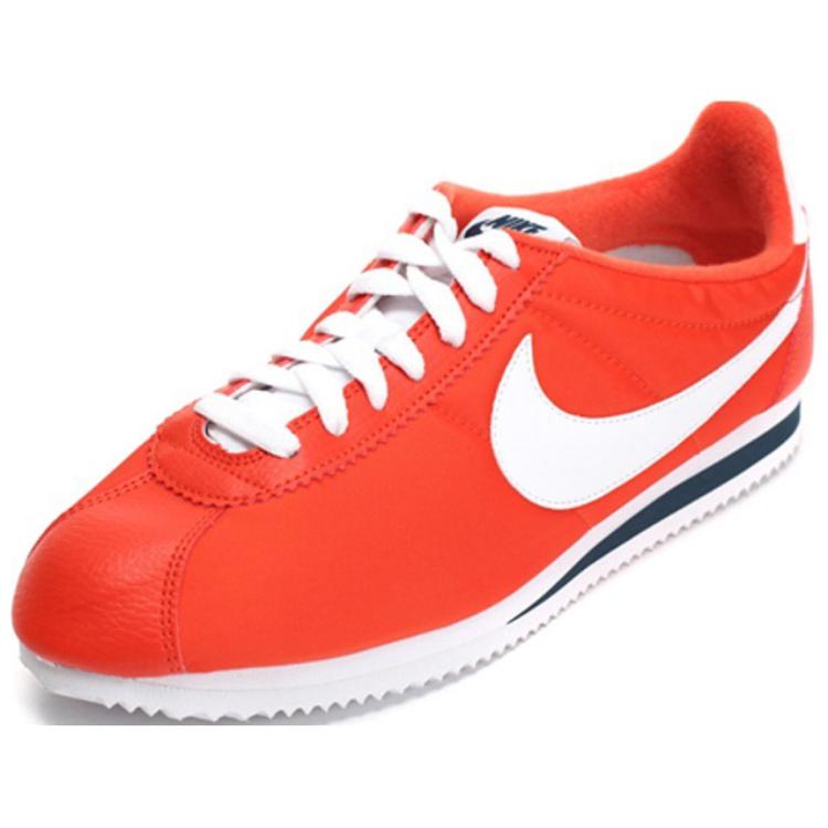 Nike Classic Cortez Comfortable Versatile Shock Absorbing Durable Low Top Running Shoes Men sneaker Orange 532487-802