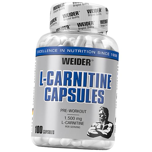 Л Карнитин в капсулах, L-Carnitine caps, Weider  100капс (02089004)
