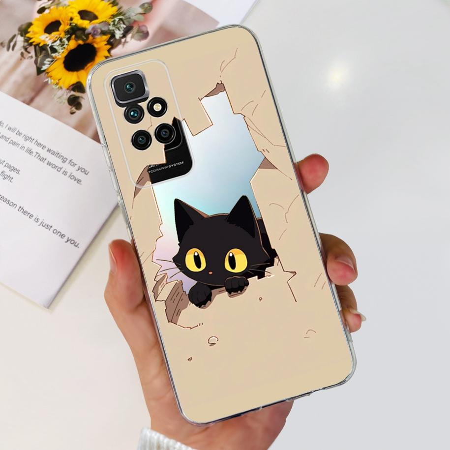 For Xiaomi Redmi 10 Case Redmi 10 Prime Cover Popular Flower Soft Transparent Silicone Phone Cases For Xiomi Redmi 10 2022 Funda