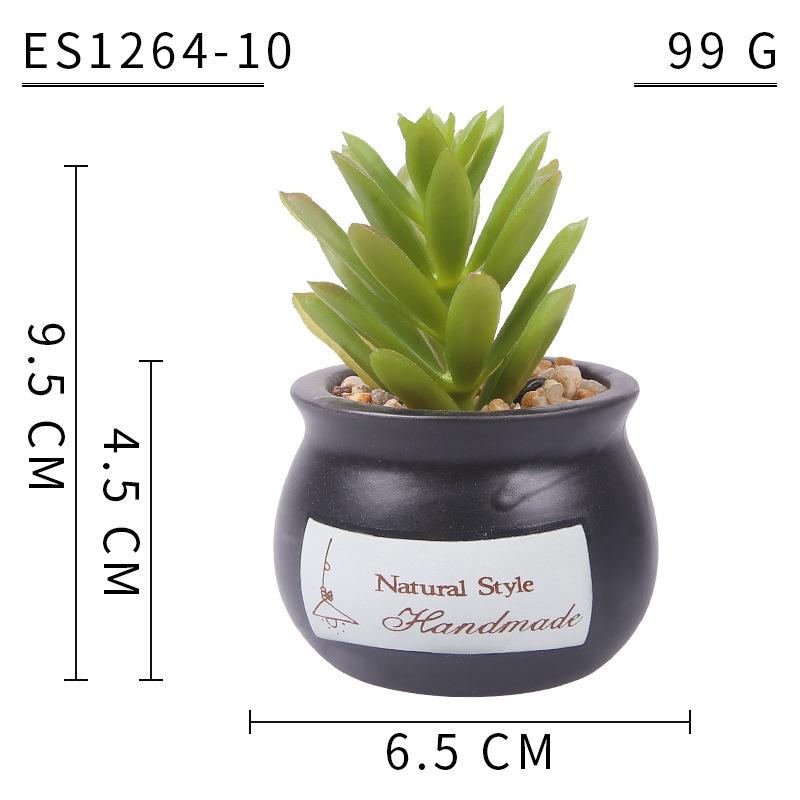 Home Decoration Simulation Succulent Plant Cement Bonsai, Fake Succulent Potted Plant, Mini Simulation Succulent Potted Plant