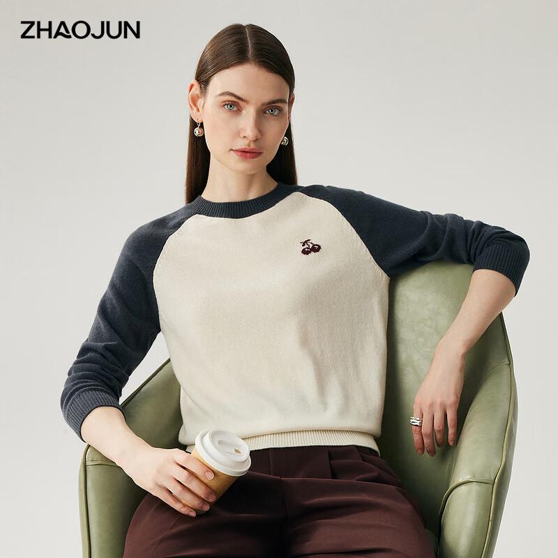 

Zhaojun Women s Round Neck 100% Cashmere Sweater L