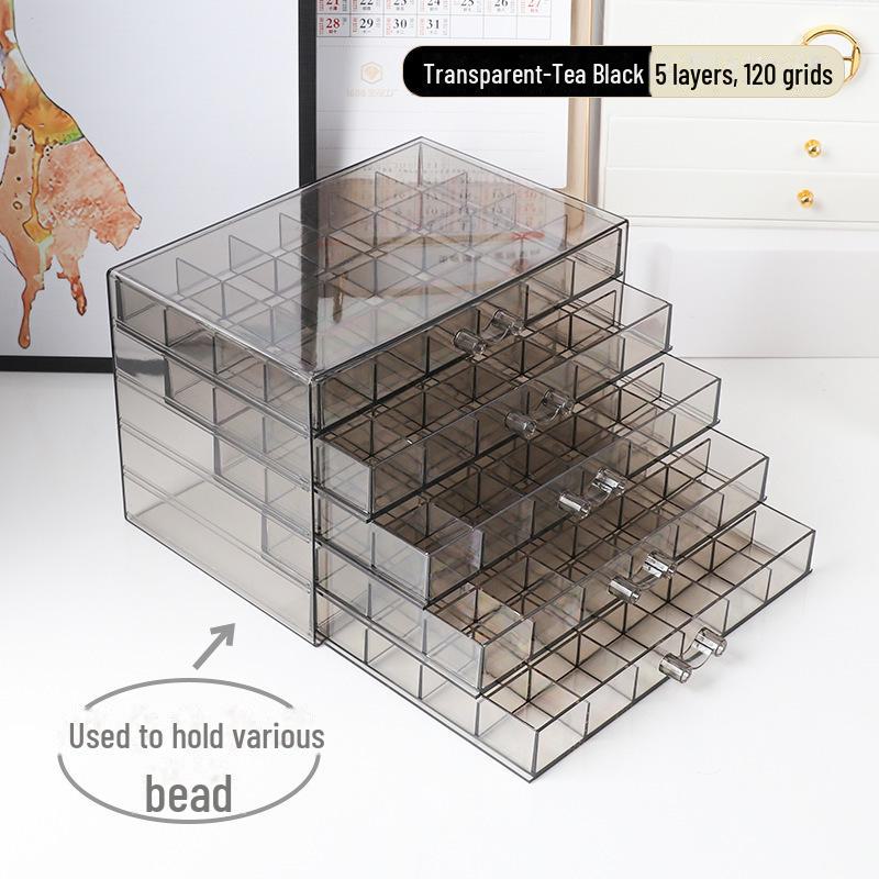 

Многослойная шкатулка для хранения украшений из 120 ячеек с пылезащитным ящиком для сережек и клипс