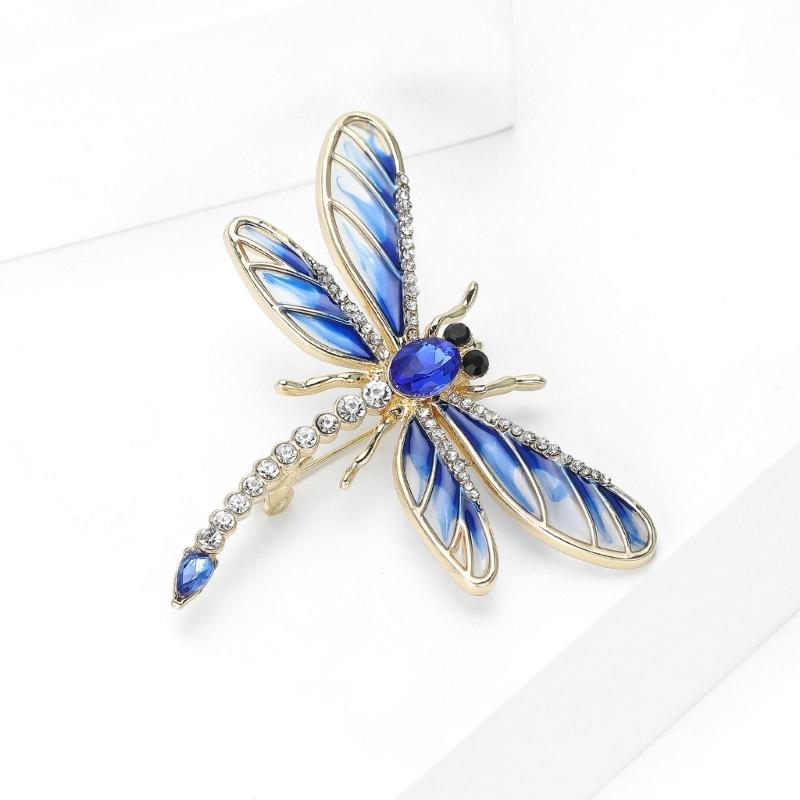 Multipurpose Fun Sophisticated Dragonflies Brooch Elegant Designs Portable Fashion Accessory for Performers Daily Outfit