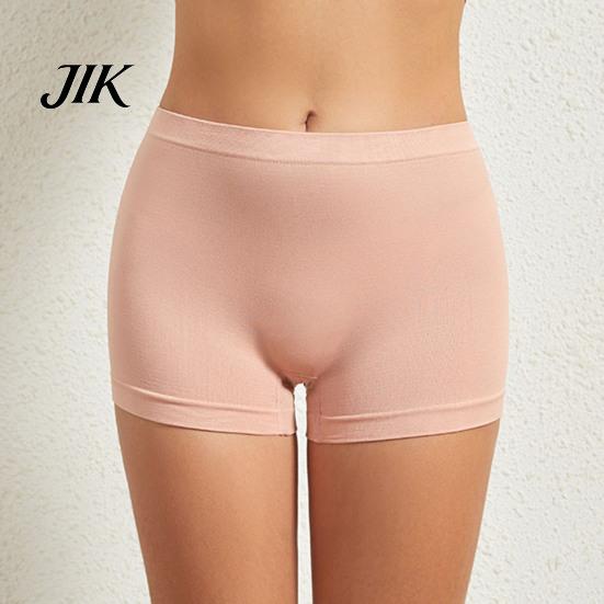 Mini Skirt Inner Shorts Women Safety Pants High Elasticity Solid Color Ice Silk Seamless Anti-exposure Waist Quick Dry Yoga Underpants