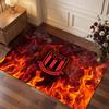 Southampton Voetbal Print Kristalfluweel Tapijt, Comfortabel Waterabsorberend Antislip Binnen Vloerkleed