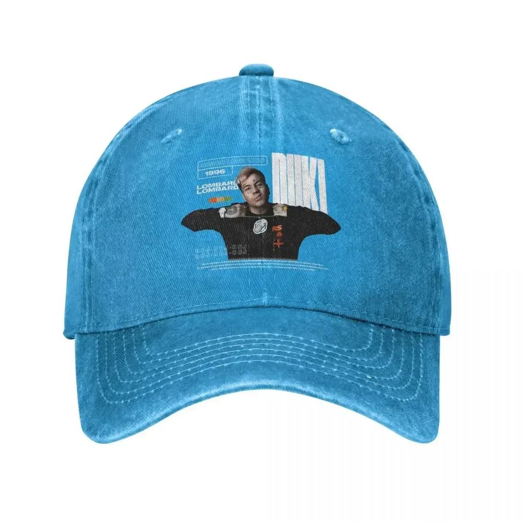 Cool Duki Singer Rapper Baseball Cap Vintage Distressed Denim Pop Rap Sun Cap Unisex Style Outdoor Running Golf Adjustable