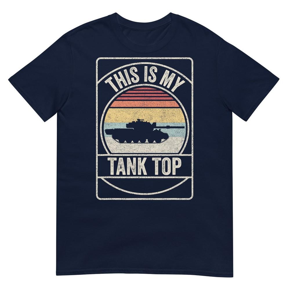 Retro Vintage M1 Abrams Tank Funny Sarcastic Military Pun TShirt S