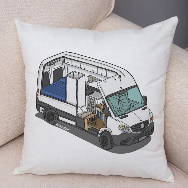 Cartoon Toy Car Decorative Pillowcase Car Ornaments Office Living Room Sofa Home Pillowcase