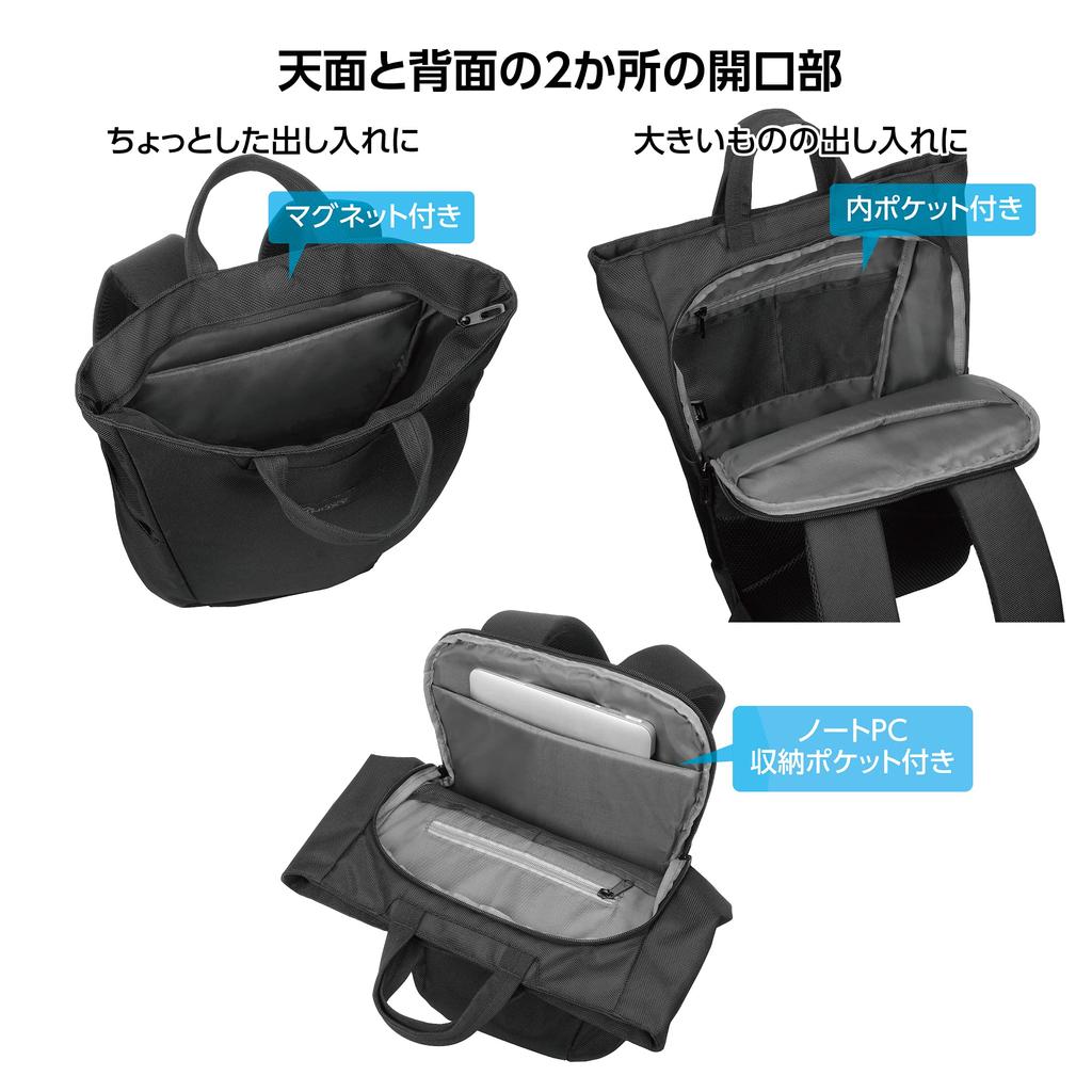 Hakuba HAKUBA Business Backpack NOXY L01 2WAY Backpack Black Lightweight Water Repellent PC Storage AMZNX-L01BK