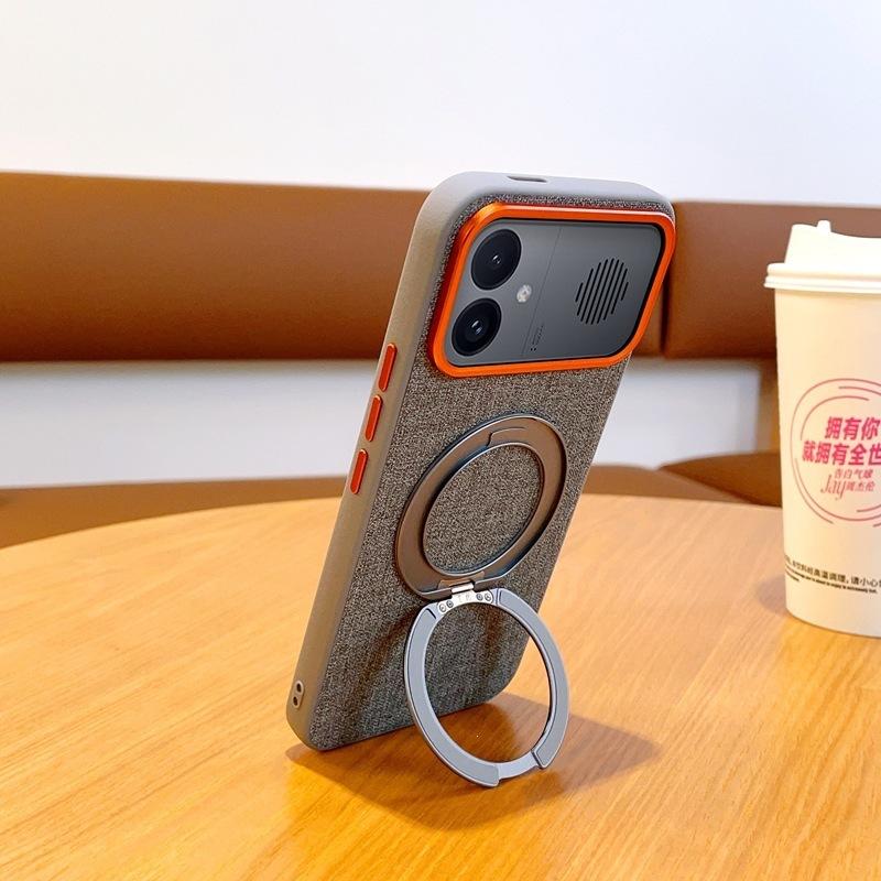 Applicable To Redmi K11Max Mobile Phone Case Magnetic Suction Rotating Bracket Redmi K11 Protective Case K11promax Cloth Pattern Case