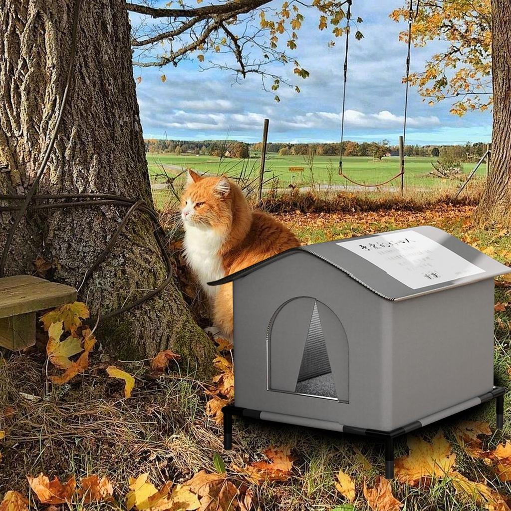 Winter warm loving stray cat bed waterproof rainproof cold-resistant large space enclosed tent for all seasons bite-resistant