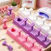 1 Set Non-Magnetic Fake Nail Holder Gel Polish Practice Display Stand Plastic Showing Shelf Nail Art Photography Tool