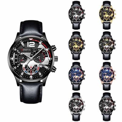 Men's  Luminous Running Alarm Clock Watch