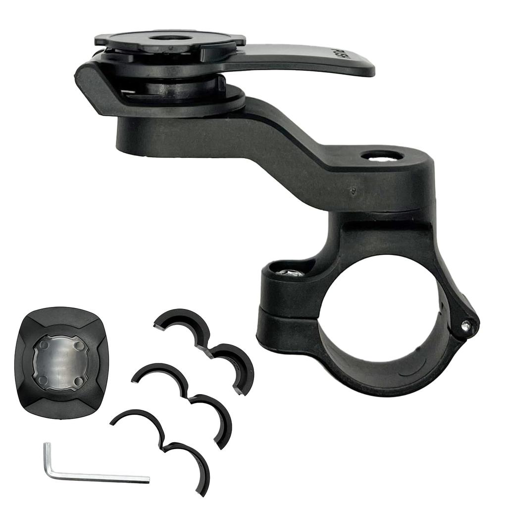 LISPHOS Motorcycle Smartphone Holder Compatible Handle Lock Bicycle Bike Smartphone Holder Mobile Holder Bike Smartphone Holder (No Damper, Black)