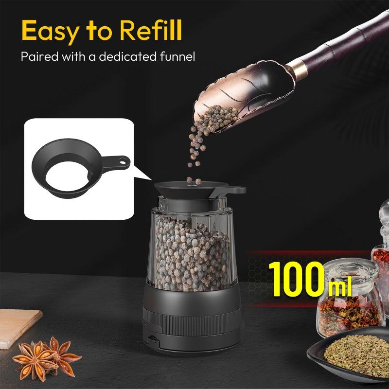 Kitchen Electric Grinder, Rechargeable Pepper Grinder