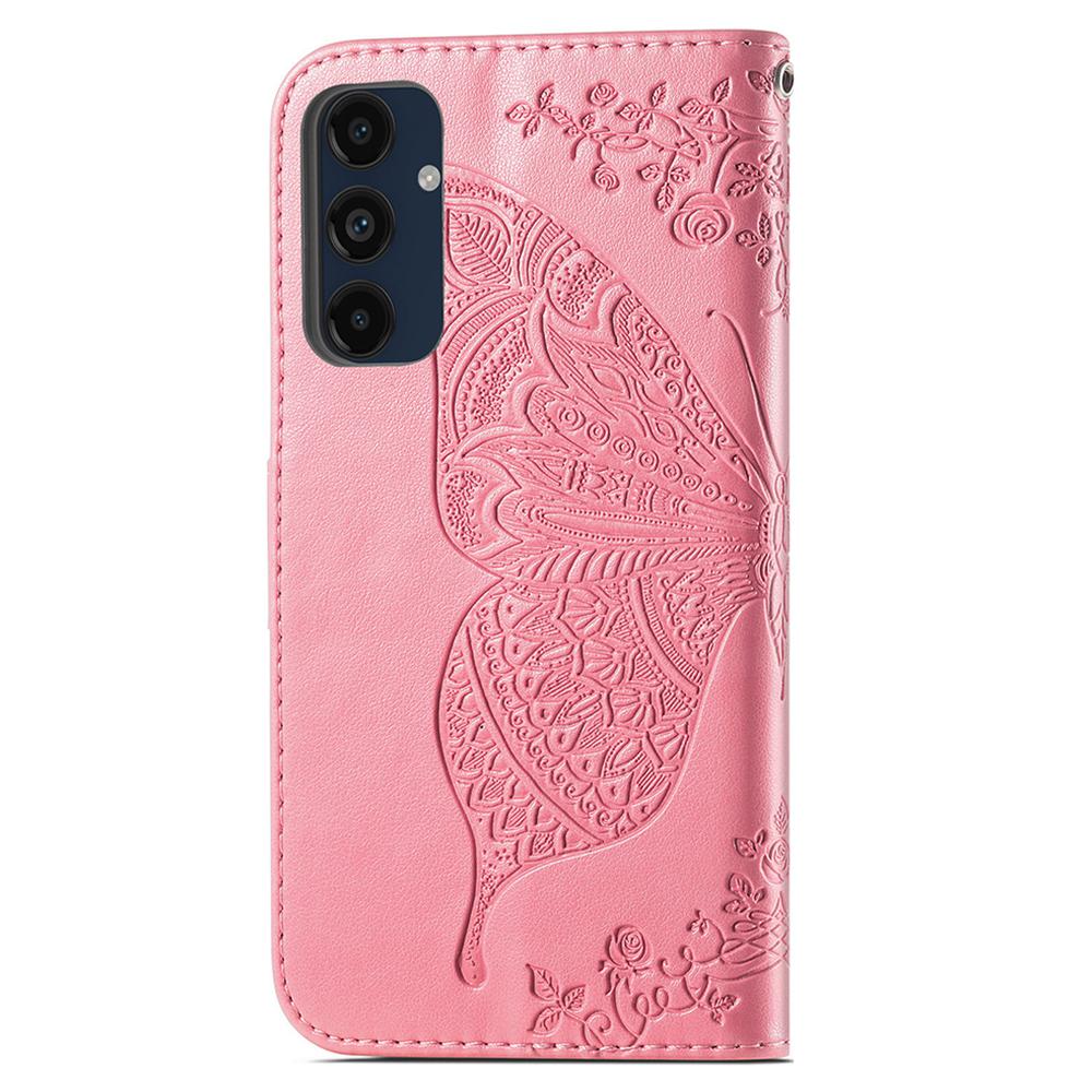For Samsung Galaxy A16 5G/A16 4G Case PU Leather Wallet Phone Cover Butterfly Pattern