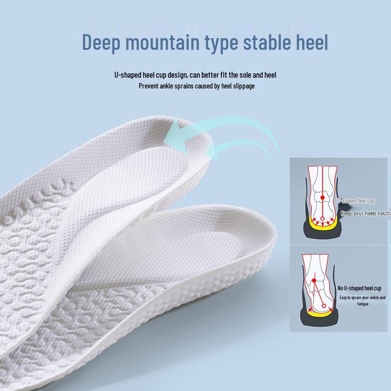 High Elastic Shock-Absorbing Sports Insole - Breathable Comfort for Basketball and Military Training