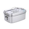 1.5L 304 Stainless Steel Lunch Box Double Layer Double Food Container Bento Snack Thermal Storage Metal Table Valve Box | Breakfast Boxes (Silver)