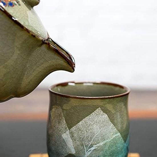 Waza no Kura stylish Kutani ware teacup silver glaze light blue birthday present kanreki celebration koki kiju sanshu beiju gift