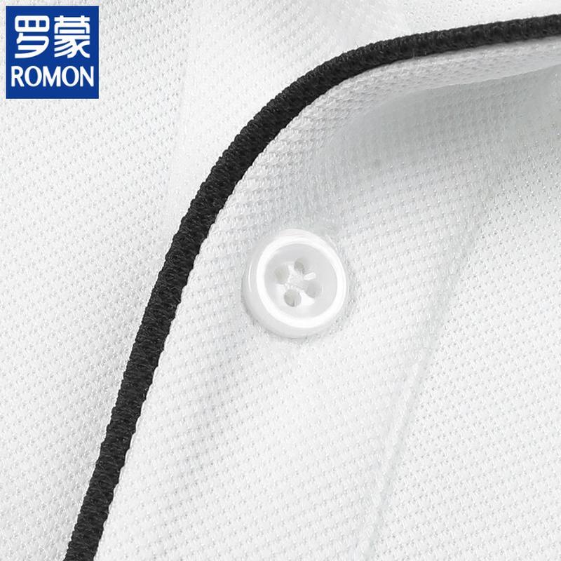 ROMON Men's Ice Silk Breathable Modal Polo Shirt