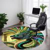 1pc Feathered Dragon Chair Carpet for Office, Soft Comfortable Mat For Office, Living Room, Bedroom, Machine Washable Carpet Yy251112210
