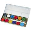Water-based Makeup - Eulenspiegel - Multicolor - 12 Pearlescent Colors - 42 Ml - 2 Brushes Included