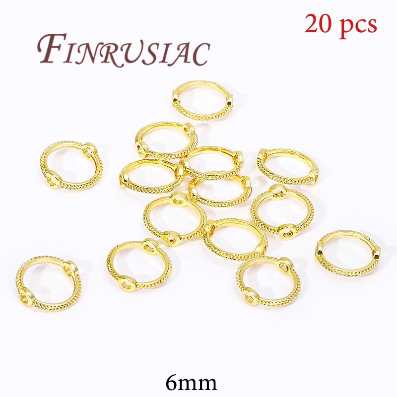 14K Gold Plated Circle Frames,Bead Frame,Bracelet Making Supplies,Jewelry Accessories,Spacer Beads Connectors