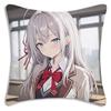 Anime Style School Theme Pillow Cover Vibrant Cartoon Character Print Polyester Cushion Case for Sofa Campus Style Anime Theme
