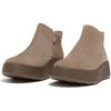 Fitflop F-Mode Wildleder Plateau Reißverschluss Knöchel Schuhe überarbeitet