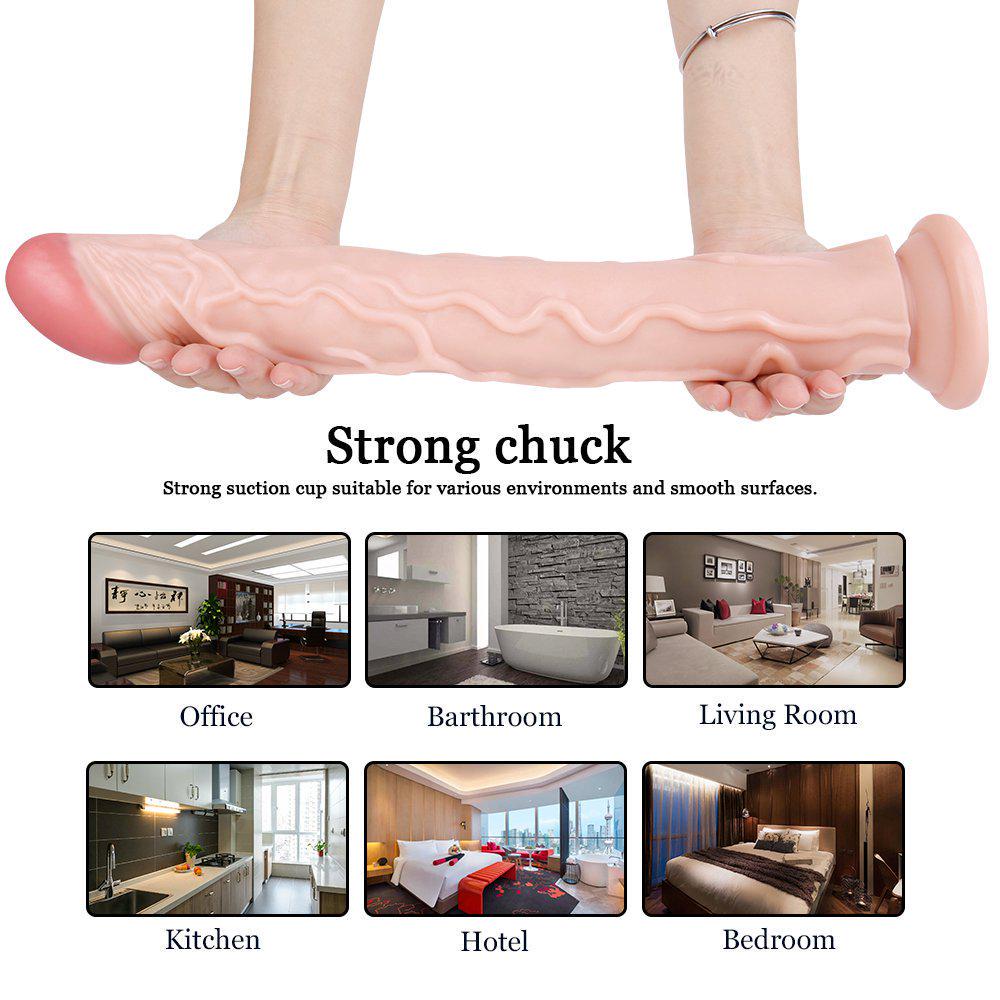 MoDi 32cm vkládací silikonový velký dildo realistický penis se silnou přísavkou Sexy hračky pro ženy