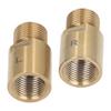 1 Pair Bike Pedal Extender Steel 20mm Gold Extended Pedal Spacer for 916 In Threaded Pedals Bike