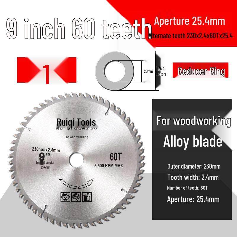 Woodworking Circular Saw Blade - 4 to 10 Inch for Angle Grinder & Hand Grinder