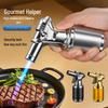 Large-Capacity Windproof Metal Torch: Direct Flame Outdoor BBQ and Kitchen Lighter